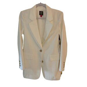 NWOT VINCE CAMUTO OVERSIZED BLAZER JACKET NEW IVORY 4